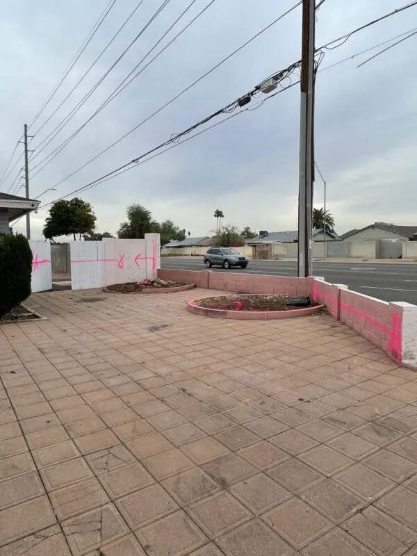 block wall gate demo haul 1