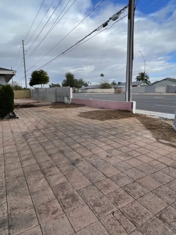 block wall gate demo haul