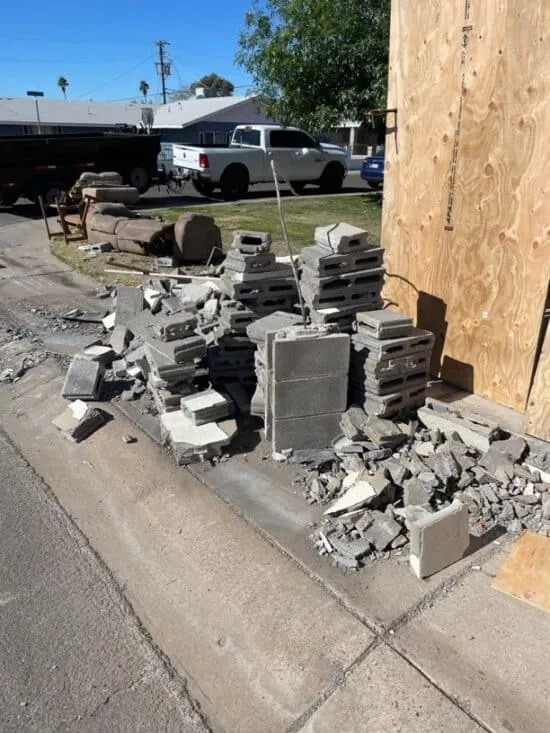 concrete block removal 1