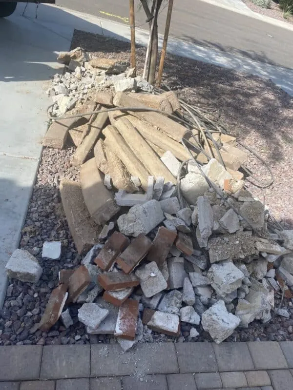 pavers removal 1