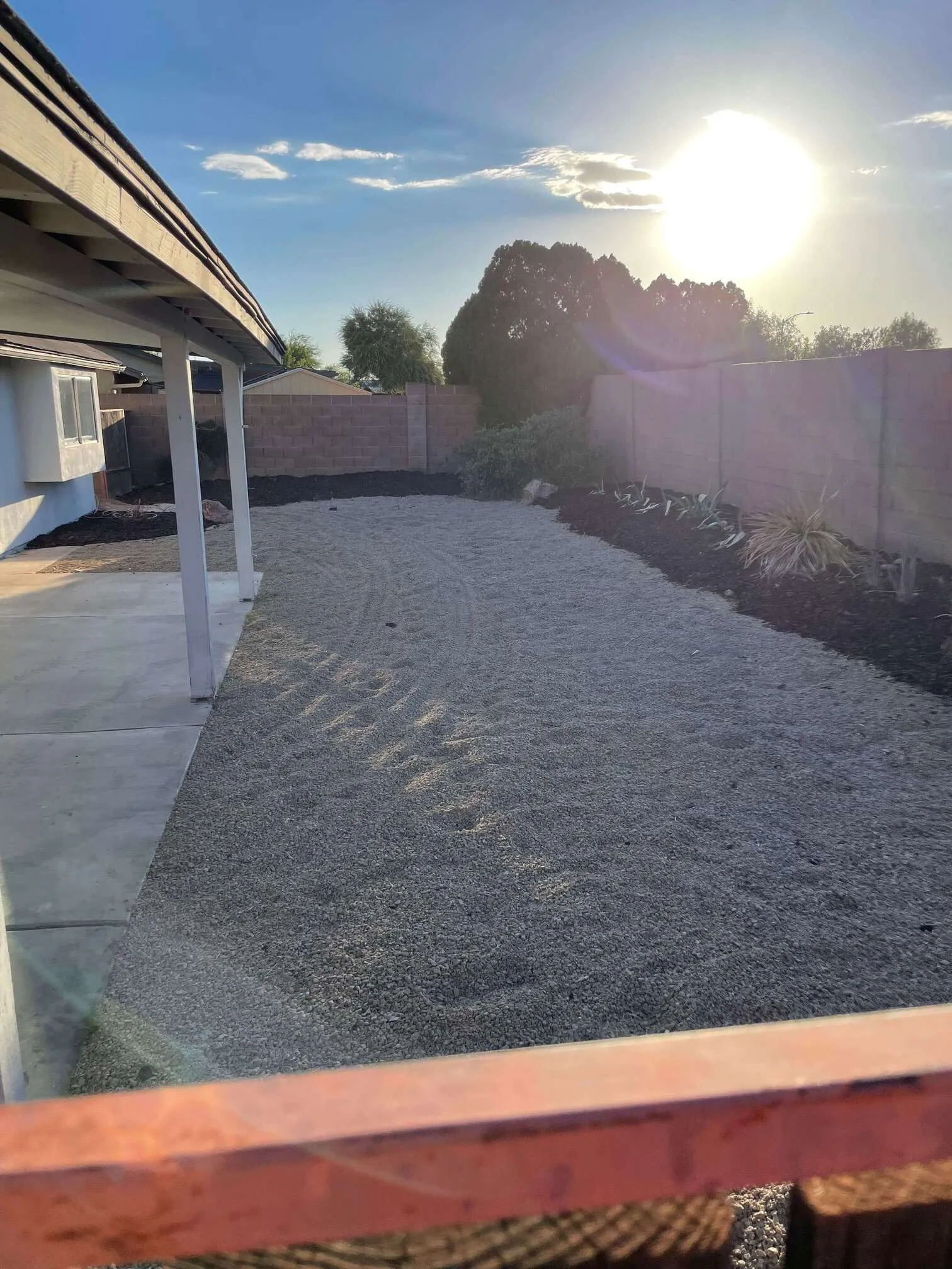 rock spreading weed removal 1